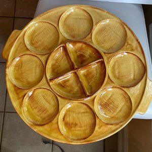 California USA Pottery Hamburger Tray